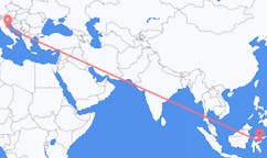 Flights from Luwuk, Indonesia to Ancona, Italy