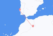 Vols de Béchar, Algérie à Lisbonne, portugal