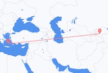 Flights from Osh, Kyrgyzstan to Santorini, Greece