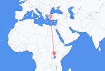 Flyrejser fra Entebbe, Uganda til Dalaman, Tyrkiet