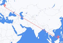 Flyg från Kota Kinabalu, Malaysia till Warszawa, Polen