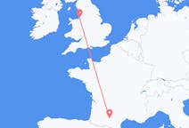 Flyrejser fra Liverpool, England til Toulouse, Frankrig