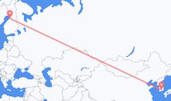 出发地 韩国晋州市目的地 芬兰奥卢的航班