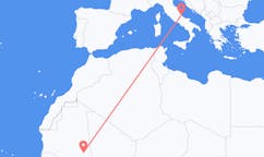 Flyg från Nema, Mauretanien till Pescara, Italien