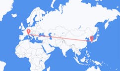 Flyreiser fra Kitakyushu, Japan til Genova, Italia