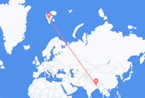 Loty z Bagdogra, Indie na Svalbard, Svalbard i Jan Mayen