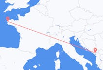 Flyg från Podgorica, Montenegro till Brest, Frankrike