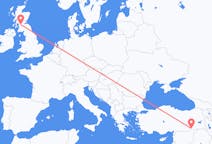 Flights from Mardin in Turkey to Glasgow in Scotland