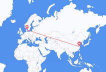 Flyg från Wuxi, Kina till Århus, Kina