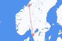 Flights from Trondheim to Gothenburg