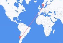 Flights from Puerto Montt, Chile to Billund, Denmark