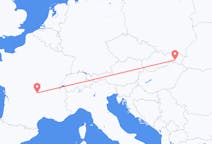 Flyg från Kosice, Slovakien till Clermont-Ferrand, Frankrike