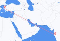 出发地 印度戈爾哈布爾目的地 土耳其伊兹密尔的航班