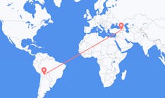 Flights from Sucre, Bolivia to Ağrı, Turkey