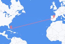 Flights from Nassau, the Bahamas to Madrid, Spain