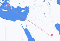 Vols depuis la ville de Riyad vers la ville d'Astypalée