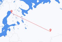 Vluchten van Jekaterinenburg, Rusland naar Oulu, Finland
