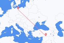 Flights from Şanlıurfa, Turkey to Szczecin, Poland