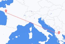 Flights from Kastoria, Greece to Nantes, France