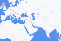 Flyg från Banda Aceh, Indonesien till Glasgow, Skottland