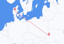 Flights from Lviv, Ukraine to Karup, Denmark