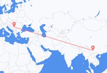 中国出发地 昆明市飞往中国目的地 贝尔格莱德的航班