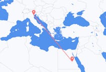 Flyg från Luxor, Egypten till Venedig, Italien