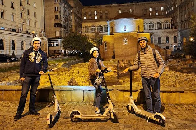 Night Sofia on an Electric Scooter - Guided Tour