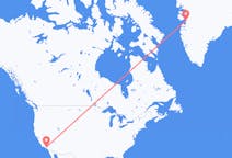来自美国出发地 伯班克目的地 格陵兰伊卢利萨特的航班