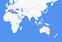 Flyg från City of Newcastle, Australien till Malta (kommun), Malta
