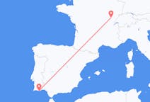 Flyg från Faro District, Portugal till Dole, Frankrike