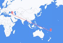 Flyreiser fra Nadi, Fiji til Bingöl, Tyrkia
