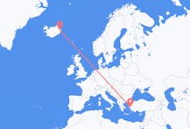 Flights from Egilsstaðir, Iceland to İzmir, Turkey