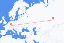 Flyreiser fra Novosibirsk, Russland til Stuttgart, Tyskland