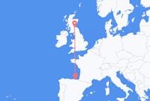 Flyg från Bilbao, Spanien till Edinburgh, Skottland