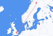 Flyg från Gällivare, Sverige till London, England