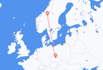 Flights from Røros, Norway to Pardubice, Czechia
