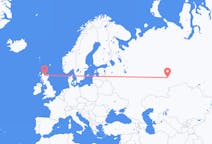出发地 俄罗斯出发地 叶卡捷琳堡前往苏格兰的印威內斯的航班