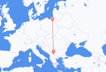 Flights from Skopje, North Macedonia to Szymany, Szczytno County, Poland