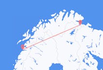 Lennot Kirkkoniemestä, Norja Bodølle, Norja