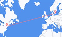 Loty z Allentown, Stany Zjednoczone do Ronneby’ego, Szwecja