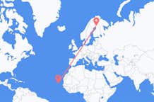 Flyg från Sal, Kap Verde till Rovaniemi