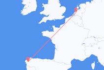 Flyrejser fra Rotterdam, Holland til Santiago de Compostela, Spanien