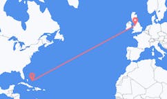 Flights from San Salvador Island, the Bahamas to Liverpool, the United Kingdom