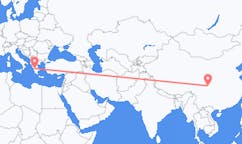 Flyrejser fra Mianyang, Kina til Patras, Grækenland