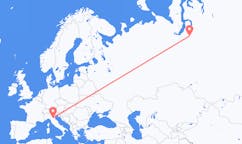 Flights from Novy Urengoy, Russia to Bologna, Italy