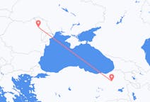 Flyg från Erzurum, Turkiet till Iași, Rumänien