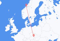 Fly fra Ørland til Vienna