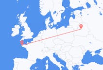 Flyg från Minsk, Vitryssland till Brest, Frankrike