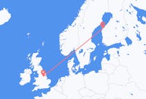 Flights from Doncaster, England to Vaasa, Finland